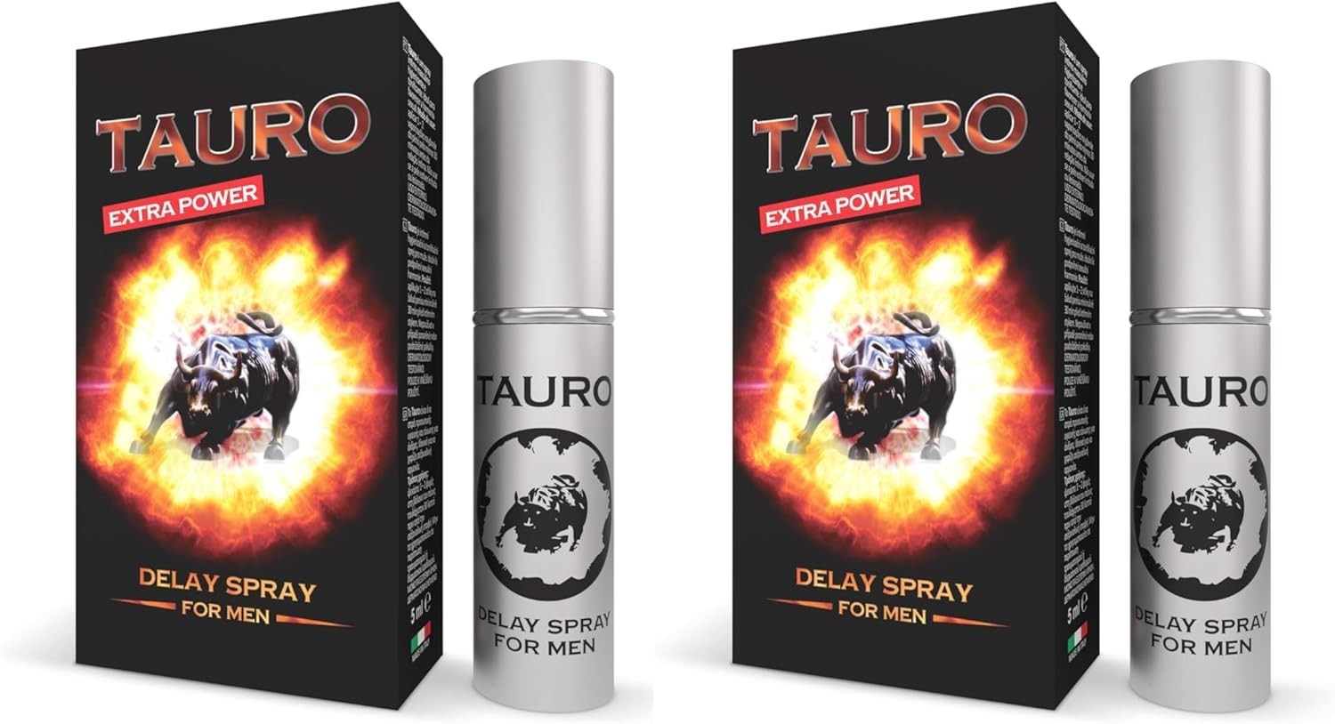 IntimateLine Taureau Retardant prolonge le plaisir masculin avec 2 paquets de gel intime performant