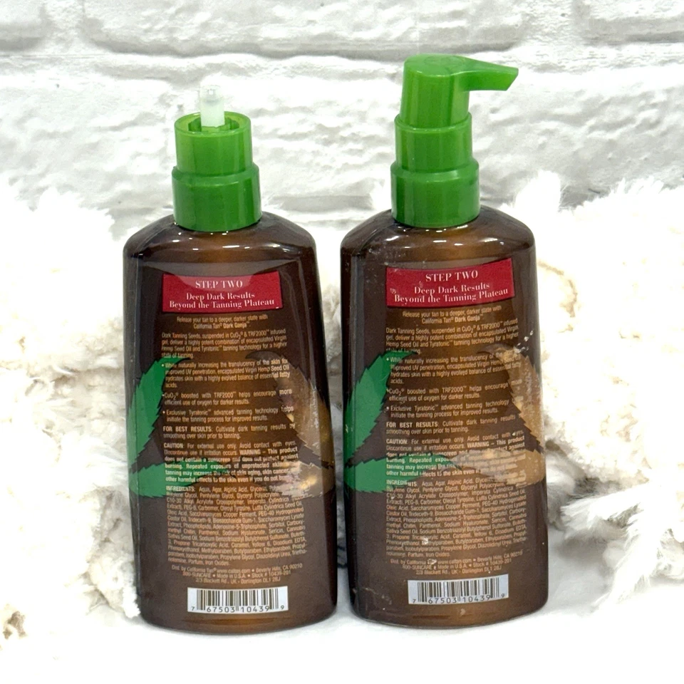 LOCIÓN BRONCEADORA CALIFORNIA TAN Dark Acelerador "GANJA DARK" PASO 2 para bronceado Foto 2 de 4