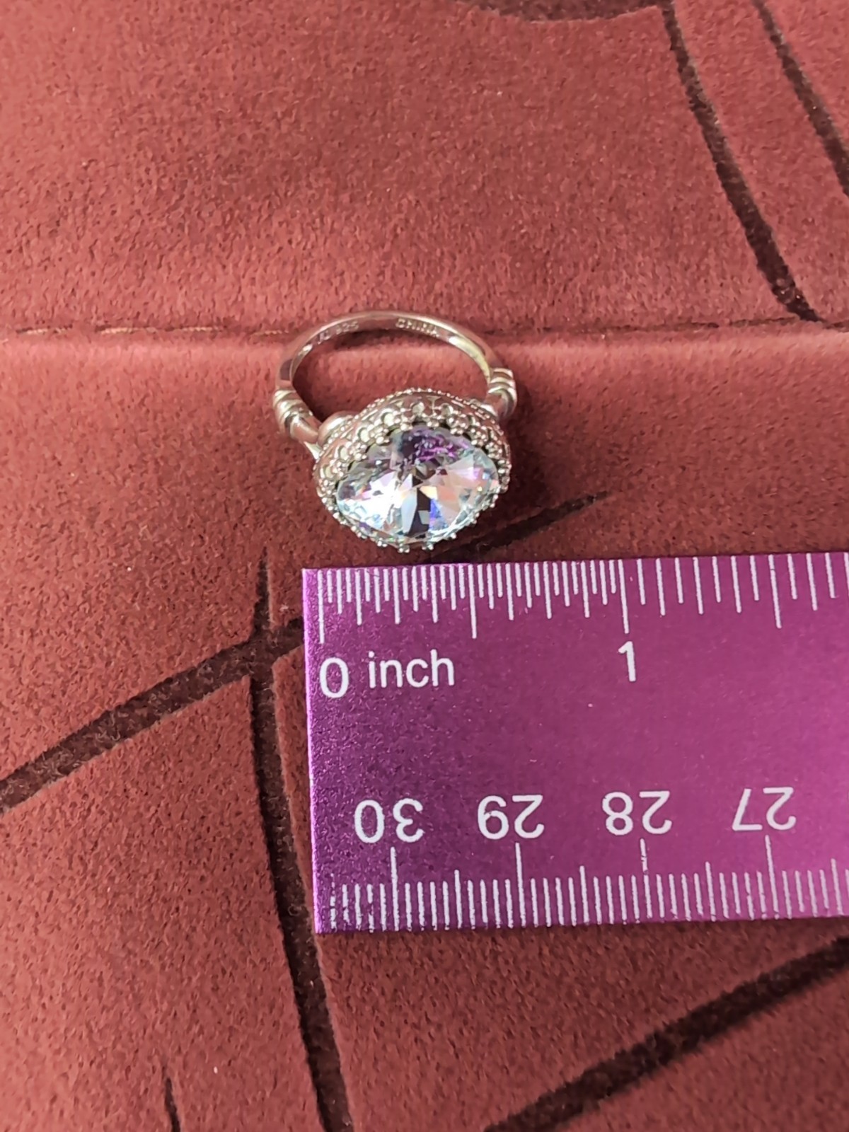 Statement FD Sterling Silver 925 Ring Aquamarine … - image 12