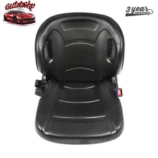 Universal Tractor Seat Wrap-around Forklift Seat Adjustable Back Seatbelt New