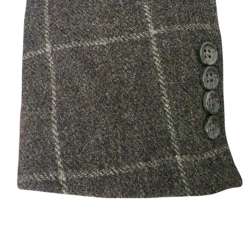 Bonobos Wool Overcoat 38r Slim Fit Half Belted Windowpane image 6