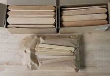 300 Vintage WOOD TONGUE DEPRESSOR Craft Sticks Waxing Sticks 2 Sizes