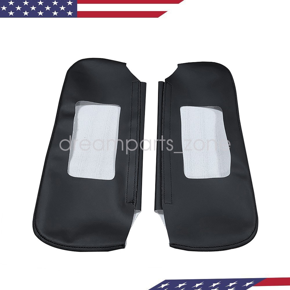 New Sun Visor Leather Cover Trim Black Stitch For 1993-2002 Camaro Firebird