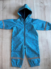 Softshell Overall 80/86 blau Dinosaurier Kapu...