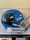 Xavier Legette Signed Flash Alternate Mini Helmet Carolina panthers