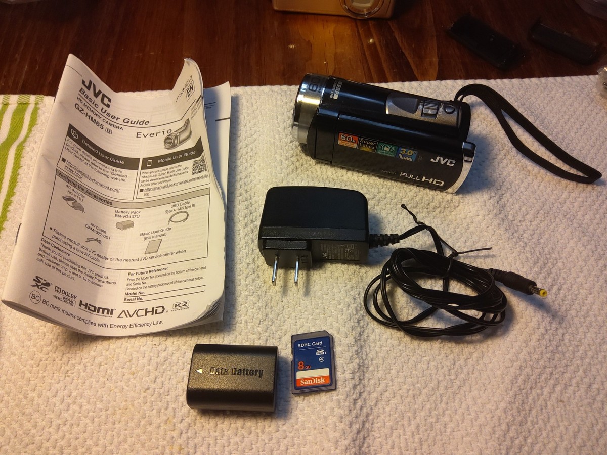 JVC Camcorder GZ-HM65BU FULL HD Dynamic Zoom, W/Charger, Tested