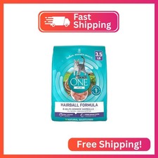 Purina ONE Natural Hairball Control Dry Cat Food, 3.5 lb Bag