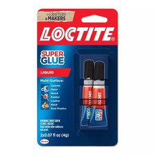 Super Glue Liquid Clear 2 Pack Tubes 0.07 oz.
