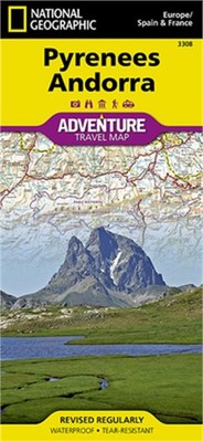 Pyrenees Andorra Adventure Travel Map: France, Spain (Sheet Map, Folded)