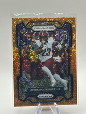 2023 Panini Prizm - Chris Rodriguez Jr. ORANGE DISCO RC Rookie #398 Commanders