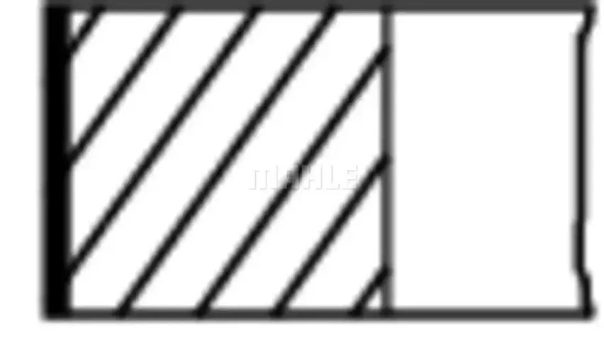 Piston ring set 028 RS 10116 0N0 MAHLE for SKODA RAPID FAVORIT FAVORIT Forman