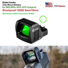 OTTER PRO Multi-Reticle Green Dot Sight 3 MOA Dot & 36 MOA Circle for RMSc 507k