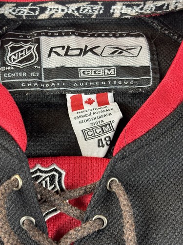 Maglia NHL Chicago Blackhawks 2007 - 2008 hockey Reebok #81 Hossa taglia 48 - Foto 3 di 9