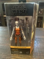Star Wars The Black Series 6 Aurra Sing Clone Wars With Figure Shield Case