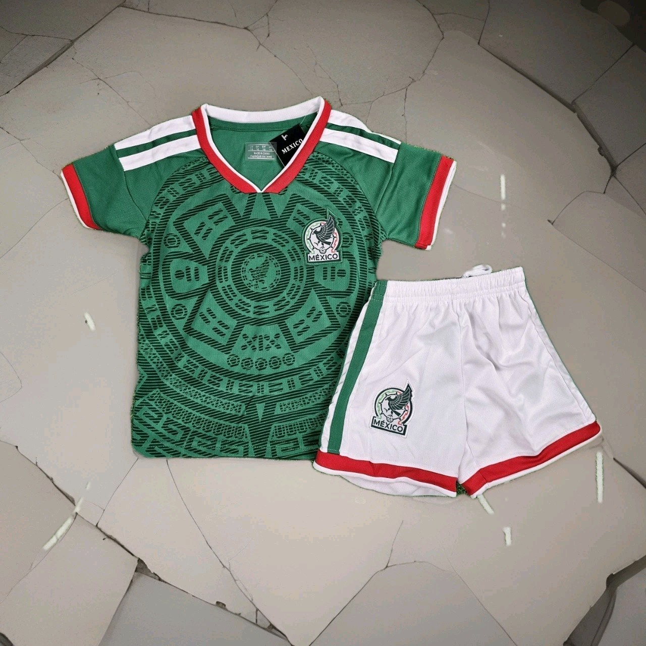 Soccer Mexico Jersey, playera de Mexico para niño incluye shorts
