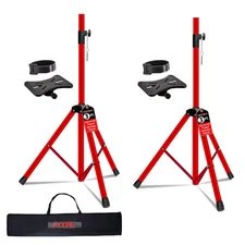 5Core Speaker Stand 2Pc Adjustable 31 - 36" PA DJ Tripod Heavy Duty w 35mm Mount
