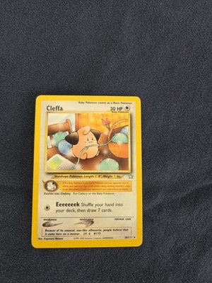 pokemon neo cards value Pokémon Cleffa 20/111 Neo Genesis Rare