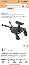 Universal Buggy Support for Toddler Baby Stroller Pram Pushchair