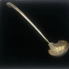 Antique Gorham Angelo Sterling Silver Sauce Gravy Ladle 8" 40 grams