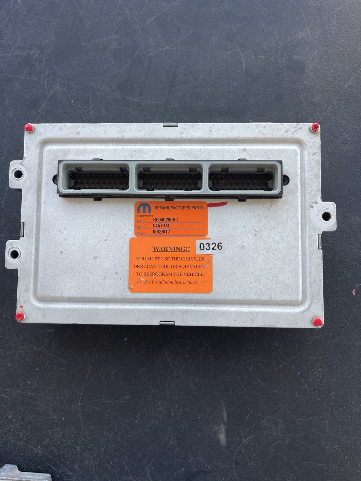 2002 DODGE RAM 2500 5.9L ENGINE COMPUTER MODULE ECM PCM ECU R6040206AC