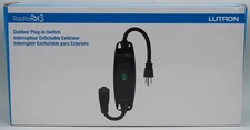 Lutron RR-15OUT-BL Radio RA3 Outdoor Plug-in Switch 120v