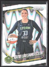 2025 Panini Prizm WNBA #82 Katie Lou Samuelson White Seismic Prizm