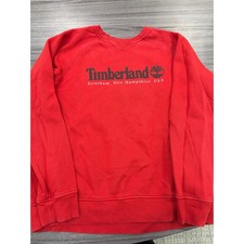 Timberland XL Red Crewneck Sweatshirt Stratham New Hampshire USA Logo
