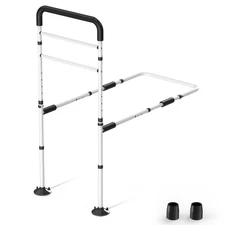 WAYES Bed Rails for Elderly Adults - Bed Safety Handle, Adjustable Height 300lbs