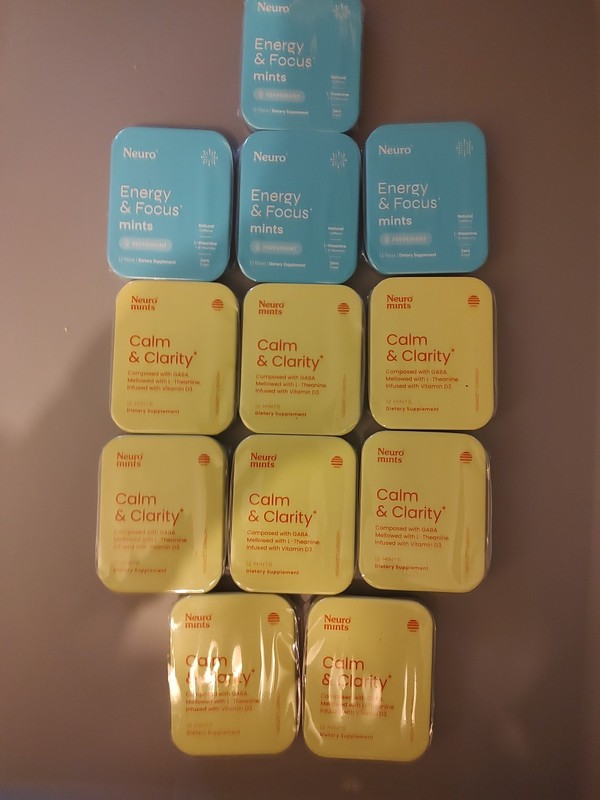 New Neuro Calm And Clarity And Energy And Focus Mints In Tins