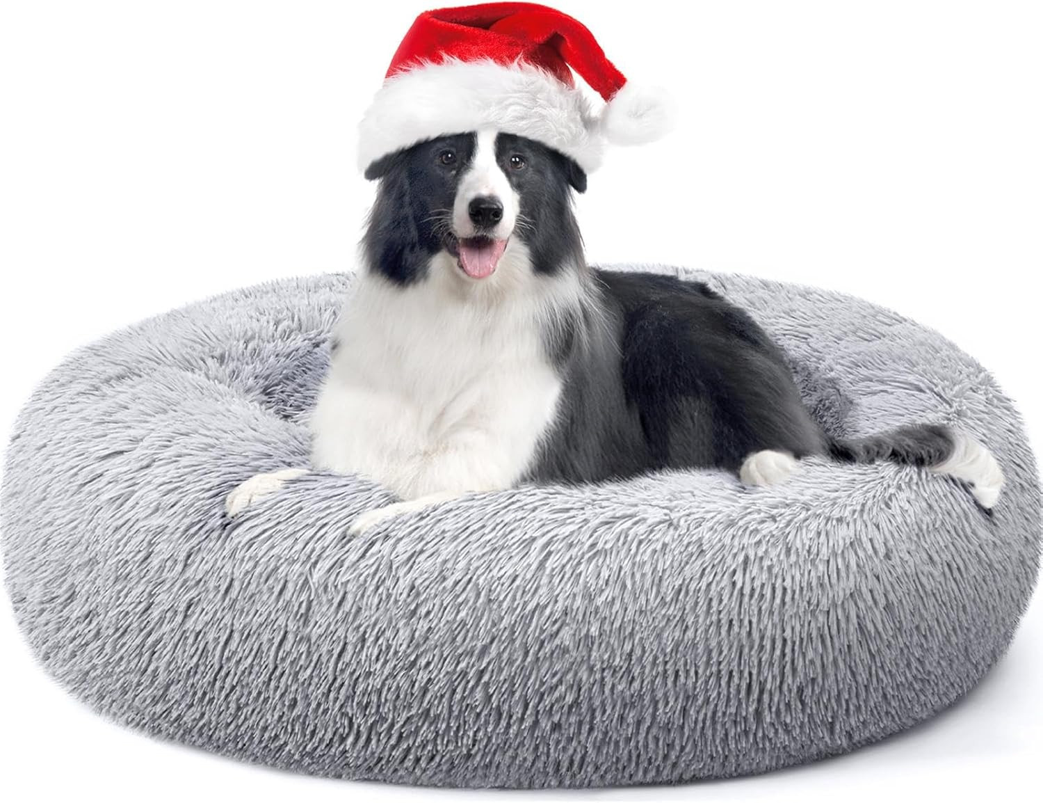 Letto a Ciambella Calmante per Cani e Gatti | Cuccia Morbida Antistress
