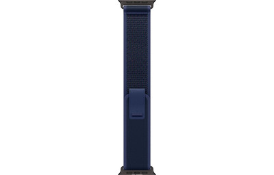 Compatible with Apple Watch Ultra 2nd Gen Black Titanium -Trail-Loop Blue Band