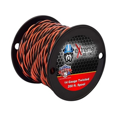 200ft Roll 14 Gauge Heavy Duty Professional Grade Twisted Dog Fence Wire - Co...