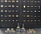 63 - LOT of  Vintage/Modern Estate Unique Costume Jewelry RINGS - all wearable
