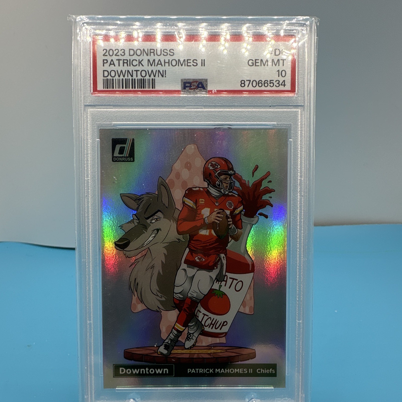 Panini 2023 Donruss Downtown! Patrick Mahomes II Chiefs #D-6 PSA 10