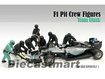 American Diorama 1:43 / 1:18 Formula 1 F1 7 Pit Crew Set Team