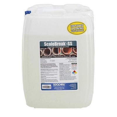 GOODWAY SCALEBRK-SS-5 Scale Remover,Clear,5 gal,Bottle 490W77