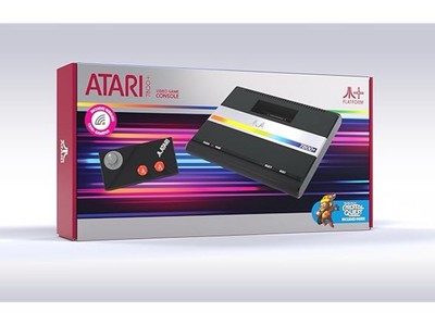 Official Atari 7800+ Console & Wireless Controller - HDMI Output Black 