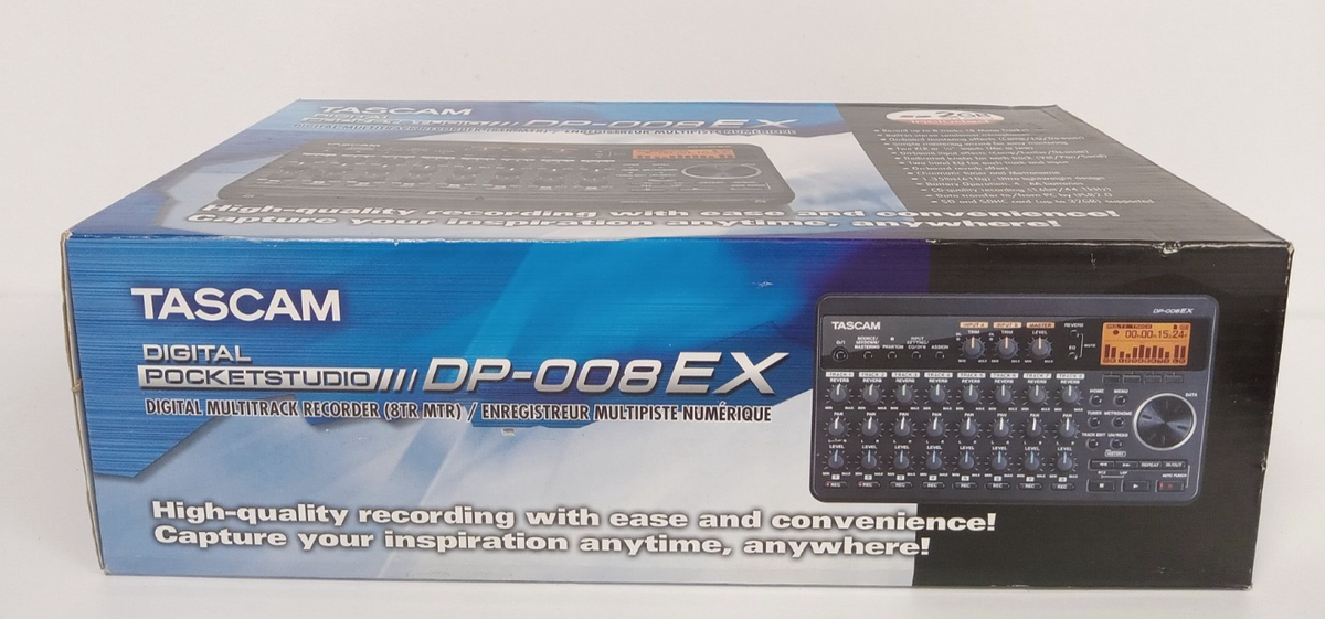 TASCAM DP-008EX 8-track Digital Portastudio and SD Recorder with