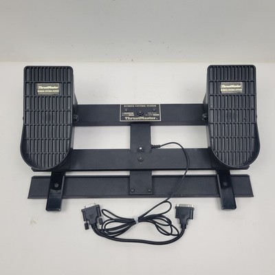 Vintage Thrustmaster Rudder Control System for PC Flight Simulator For IBM & Mac
