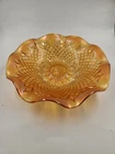 Beautiful Orange  Irodescent Carnival Glass Bowl