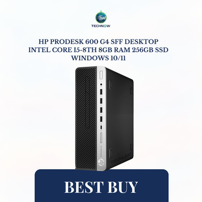 HP ProDesk 600 G4 SFF Desktop uIntel Core i5-8th 8GB RAM 256GB SSD WINDOWS 10/11