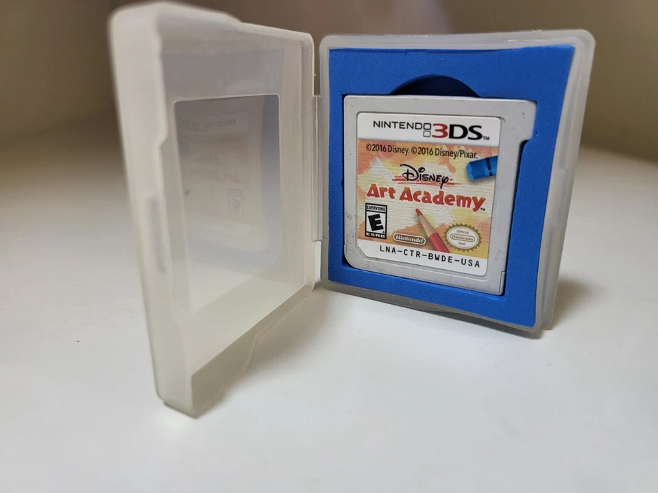 Cartucho de jogo Disney Art Academy com estojo acolchoado azul para Nintendo 3DS TESTADO J30 - Imagem 2 de 2