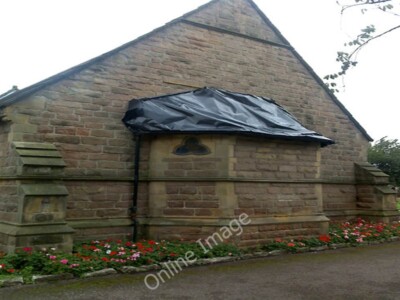 Foto 6x4 Behelfsschutz Long Eaton auf dem Long Eaton Friedhof Kap c2009