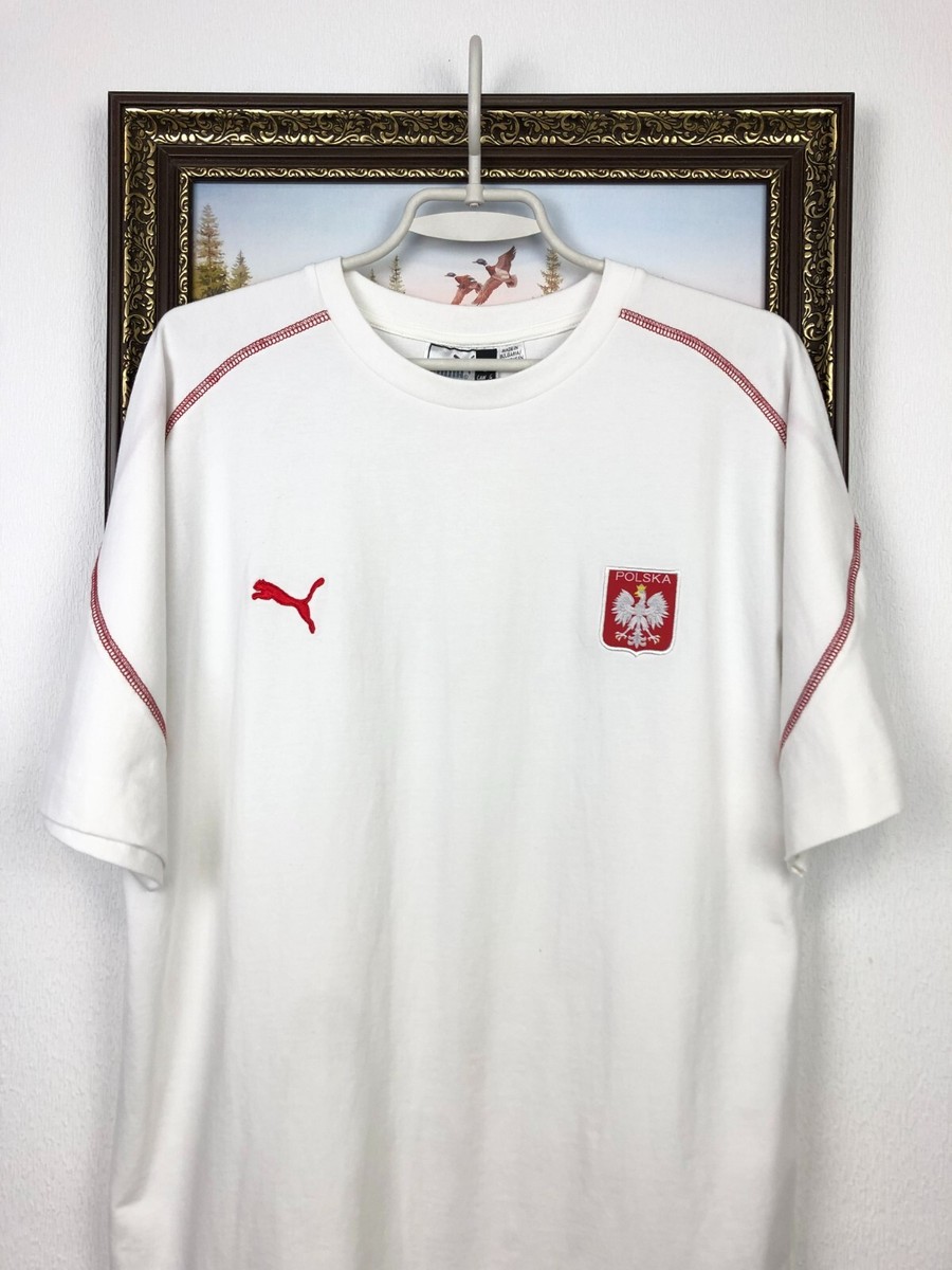Vintage Puma Poland football shirt 2004 Soccer Train Jersey Mens