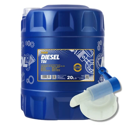MANNOL Huile Moteur Diesel TDI 5W-30 Semi-Synthétique VW 501 01 502 00 20 L - Photo 1/3