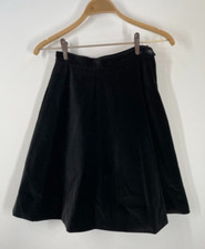 VTG 50s 60s Velvet Skirt A Line Rattet Son Boston Cotton Waist 25