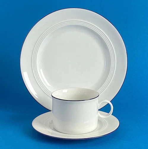 Friesland Jeverland Kleine Brise 1 Kaffeegedeck 3-tlg. Blauer Rand - 1 von 10