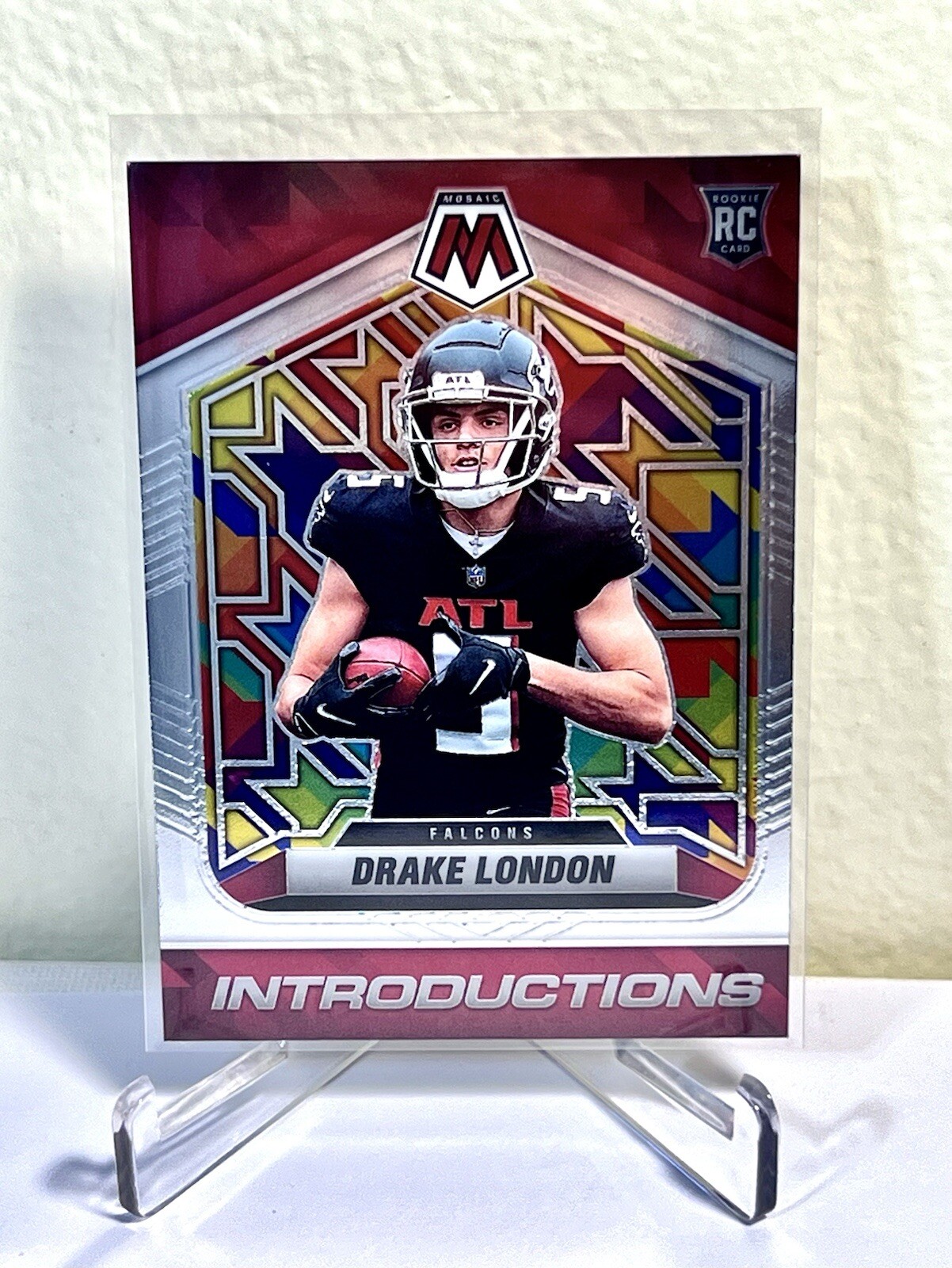 2022 Drake London Panini Mosaic Introductions Rookie Falcons #I-5