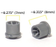 2pc BTO Newly Made Aurora AFX Magnatraction HO Slot Car Rear Wheels 8719 Silver