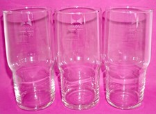 Super strong 0.25 liter 250 ml 3 piece glasses glass GDR top see video! /P29.5/1